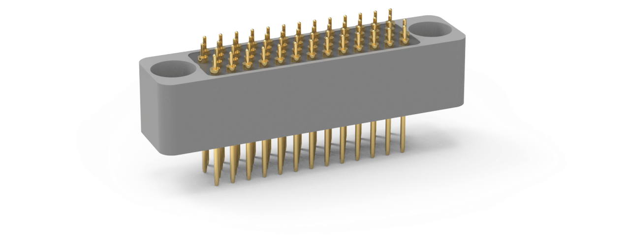 AirBorn RC Series rectangular top-of-stack flex-mount plug with hex-turning jackscrews.