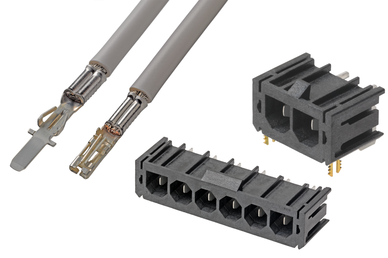 Super Sabre connector headers and pre-crimped leads.