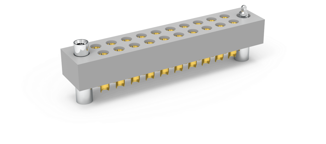 AirBorn PowerAmp rectangular receptacle in a vertical orientation.