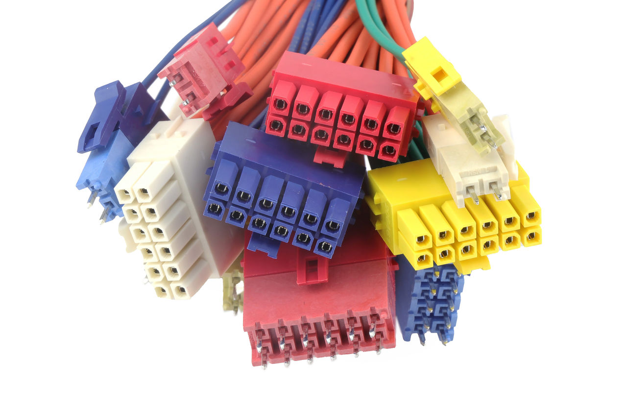 Micro-Fit+ receptacle housings shown in a variety of colors.