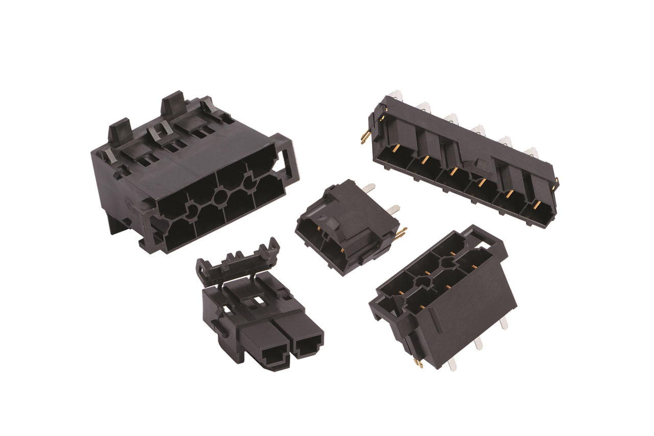 Mini-Fit Sr. Connector headers, housings and receptacles.  